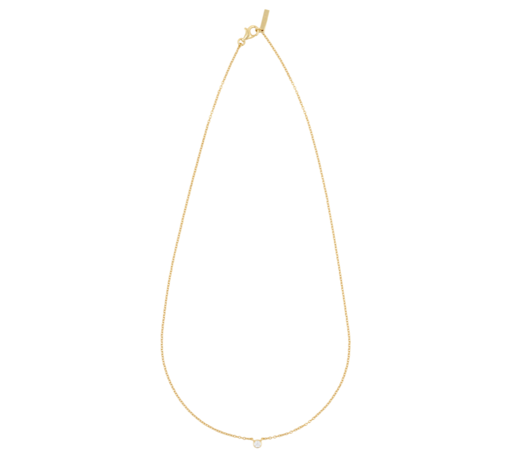 Oda Floating halskæde - forgyldt